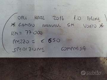 Cambio manuale 5m karl 2016 1.0 b10xe