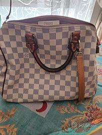 Speedy Damier Bianca Originale Louis Vuitton
