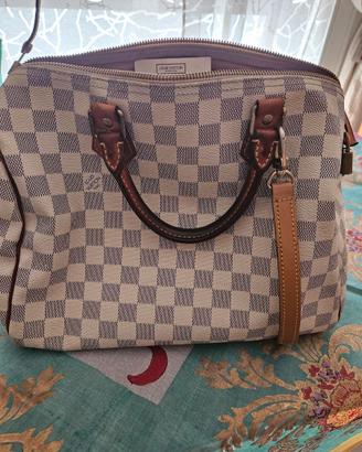 Speedy Damier Bianca Originale Louis Vuitton