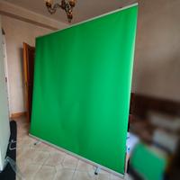 Telo verde per montaggi e streaming - Green Screen