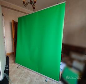 Telo verde per montaggi e streaming - Green Screen