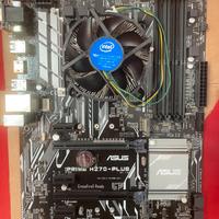 Scheda madre + processore + ventola cpu