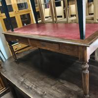 scrivania scrittoio antica in noce da centro 