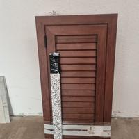 Persiana marrone in alluminio nuova 54x110