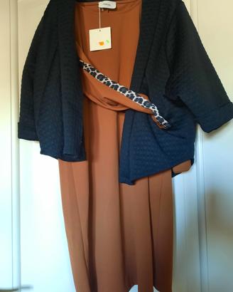 vestito donna con blazer nero 