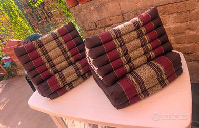 2 Cuscini thai in kapok altezza XXL 185x55