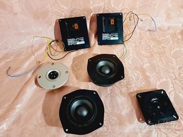 Subwoofer-Midwoofer-tweeter funzionanti per ricamb