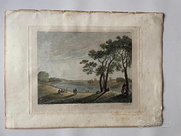 Antiche  incisioni a colori inglesi Richard Wilson