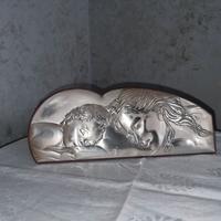 Icona Sacra Madonna con Bambino Argento Siver.