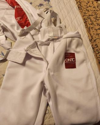 Completo scherma m/f marca ONTC tg 11-14 anni