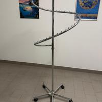 Appendi abiti in acciaio a spirale