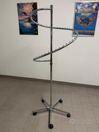 Appendi abiti in acciaio a spirale