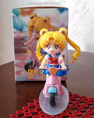 Sailor Moon Action Figure Moto Vespa Modellino 12c