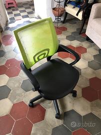 poltroncina girevole ufficio