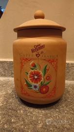 Vaso Barattolo Terracotta Caffe Vergnano Vintage