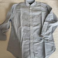 Camicia da uomo azzurra Ralph Lauren