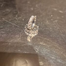 orecchini in argento zirconite