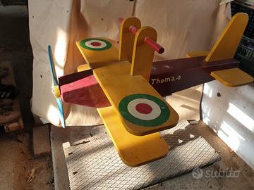 Giostra da giardino aereo con molla