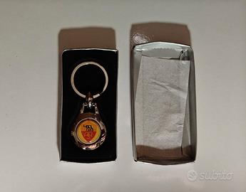 A.S. ROMA, PORTACHIAVI in metallo cromato lucido