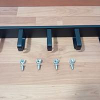 Organizzatore gestione cavi rack 1 U di 19 pollici