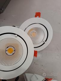 Faretti LED COB da incasso orientabili