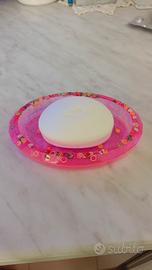 Porta saponetta in resina fatta a mano