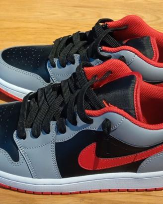 Scarpe Air Jordan 1 low con lacci impermeabili
