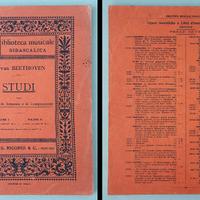 BEETHOVEN, TRATTATO DI STUDI MUSICALI, CA. 1930