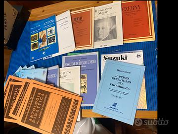 Libri Musica Pianoforte ,Chitarra , Violino.