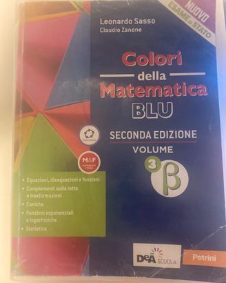 Colori della matematica blu seconda edizione vol 3