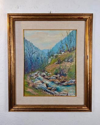Quadro Olio su Tavola Telata 40x50 Botticini