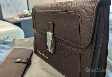 Borsa pochette Piquadro pelle marrone