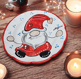 piatti natalizi in ceramica vietrese