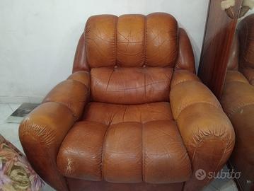 Poltrone vintage in pelle