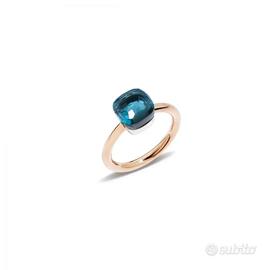 Anello Nudo Pomellato in oro rosa con topazio