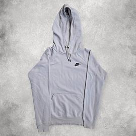 Felpa Nike basic bianca con scritta nera