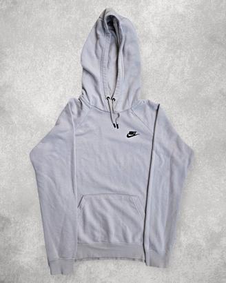 Felpa Nike basic bianca con scritta nera