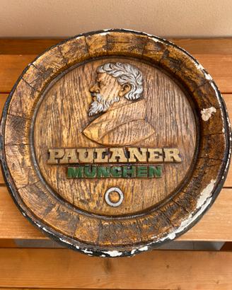 Birra paulaner  stampo in gesso vintage