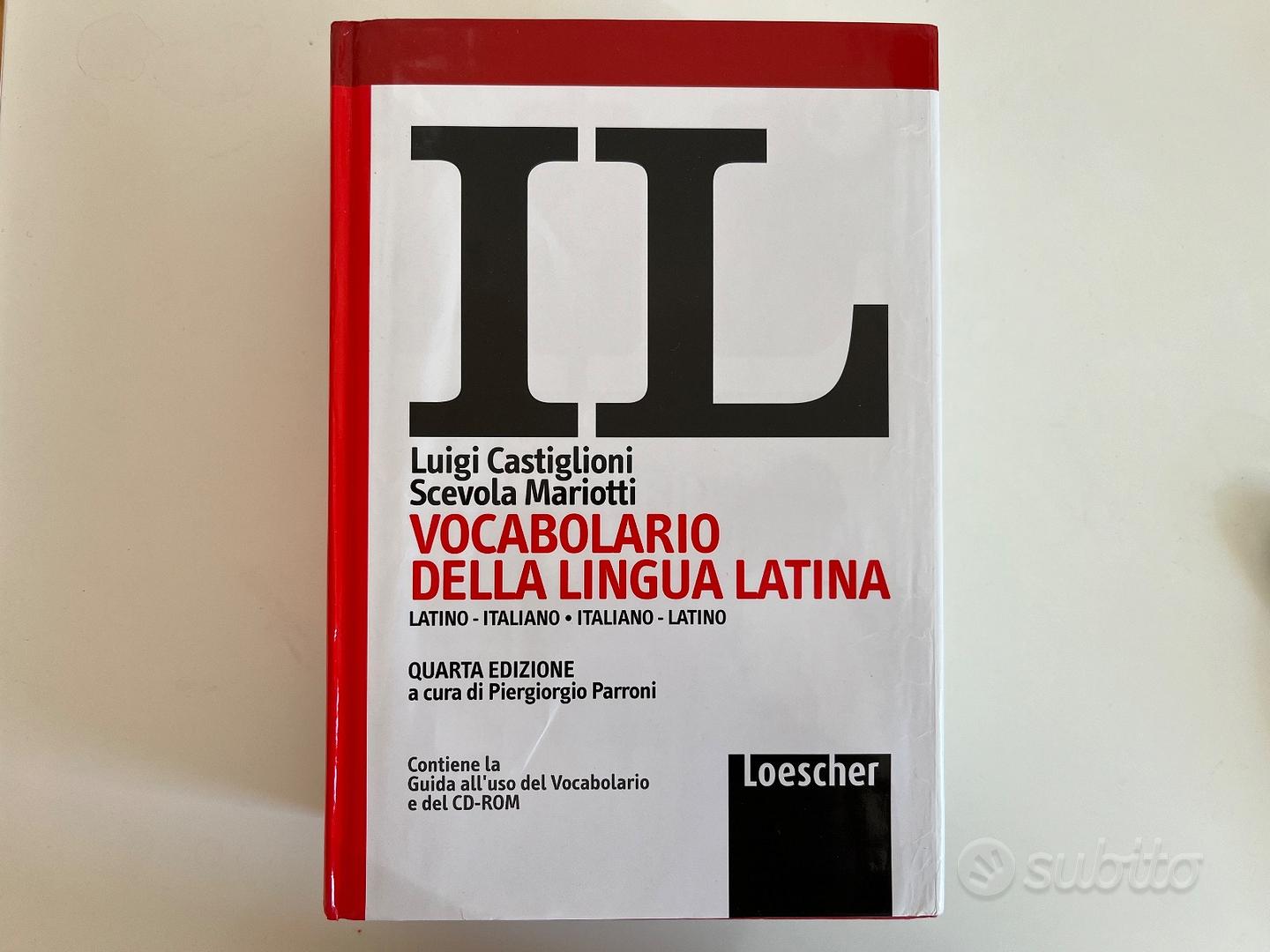 Vocabolario italiano - latino e latino - italiano