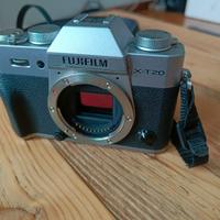 Fujifilm x-t20 mirrorless fuji solo corpo + borsa