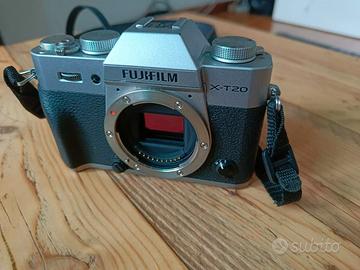 Fujifilm x-t20 mirrorless fuji solo corpo + borsa