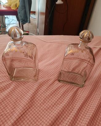 2 decanter brandy /sherry spagnole anni 90