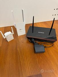 Lotto Modem ed extender Netgear e TPlink
