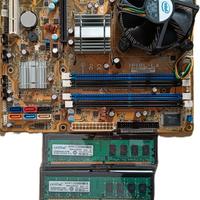 SCHEDA MADRE ASUS, CPU CORE 2 Quad Q660, 8 GB RAM