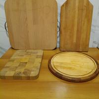  4 taglieri legno massello 