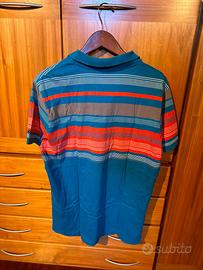Polo Nike manica corta rossa e blu Tg XL