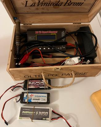 batterie li-po 7.4v con caricatore
