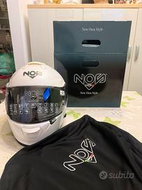 Casco NOS con aletta parasole nuovo