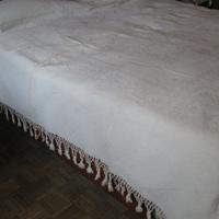 Copriletto matrimoniale anni '50 con frange