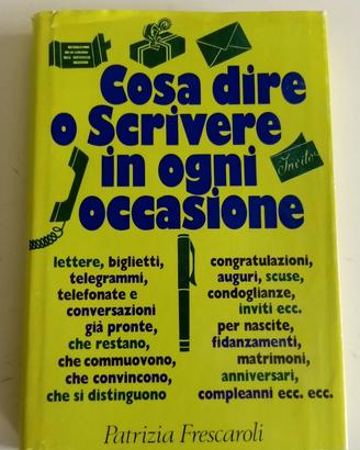 libro "cosa dire o scrivere in..."